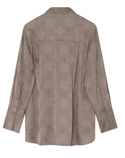 Day Birger et Mikkelsen - Stella Fluid Viscose Stitch Bluse - Walnut